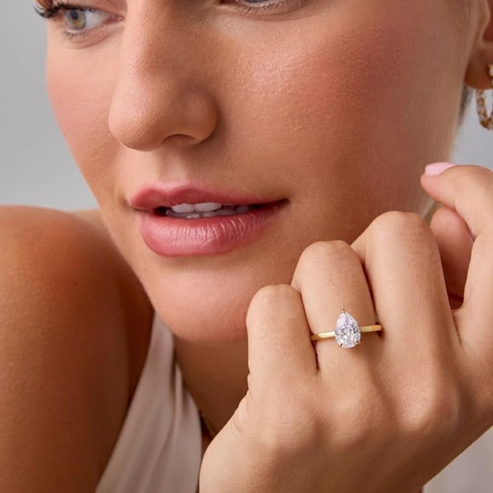 14k Gold Plated Engagement Ring